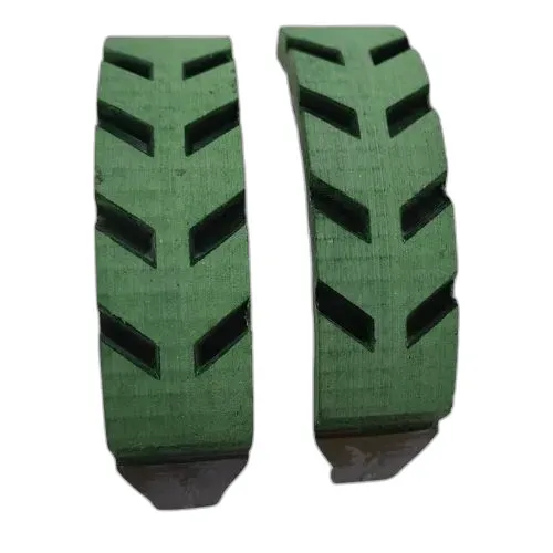 BRAKESHOE GREEN  CUT 110MM (2d06)